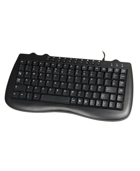 Multimedia Mini USB Keyboard - Black